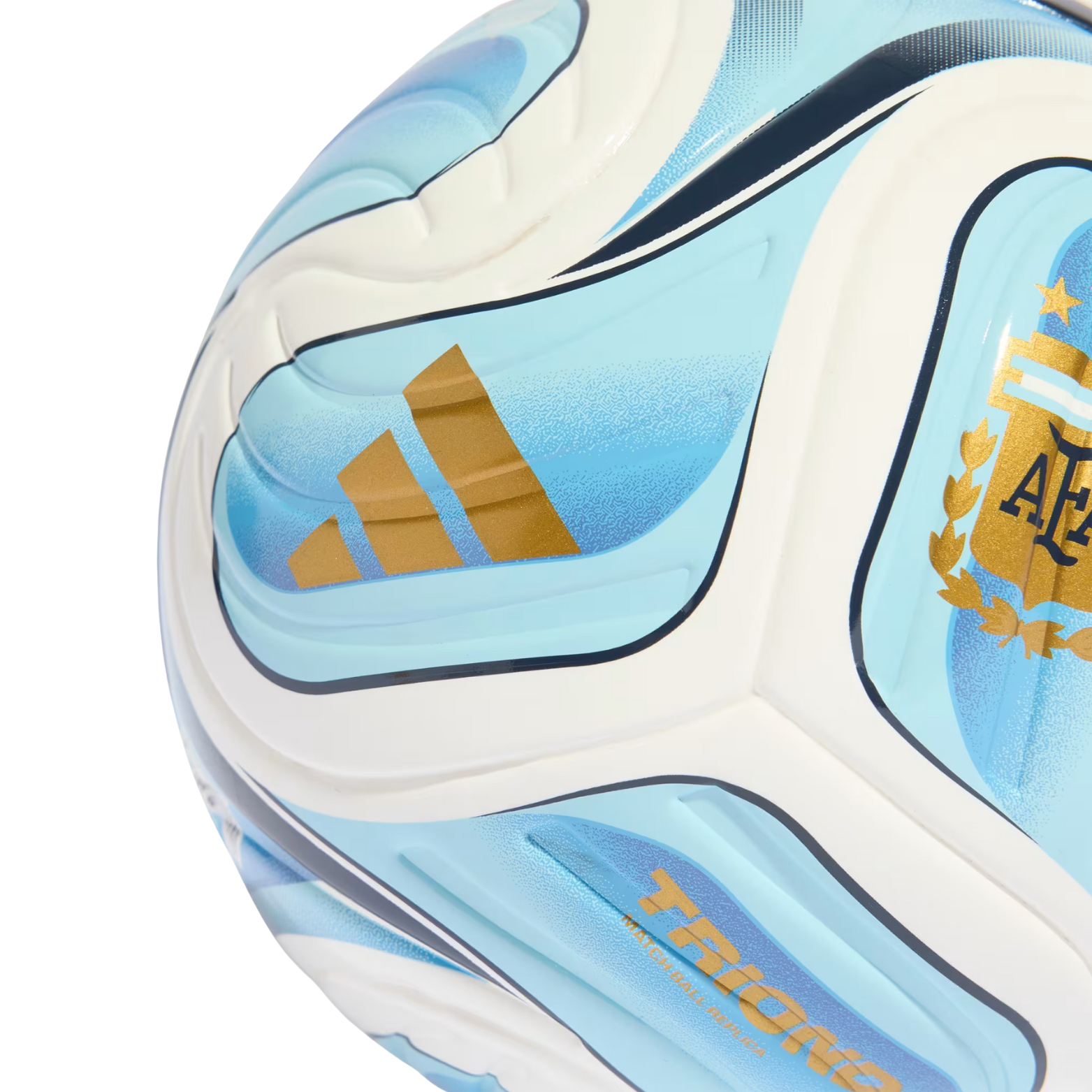 adidas Trionda Argentina Home Mini Ball (White/Icy Blue/Light Blue)