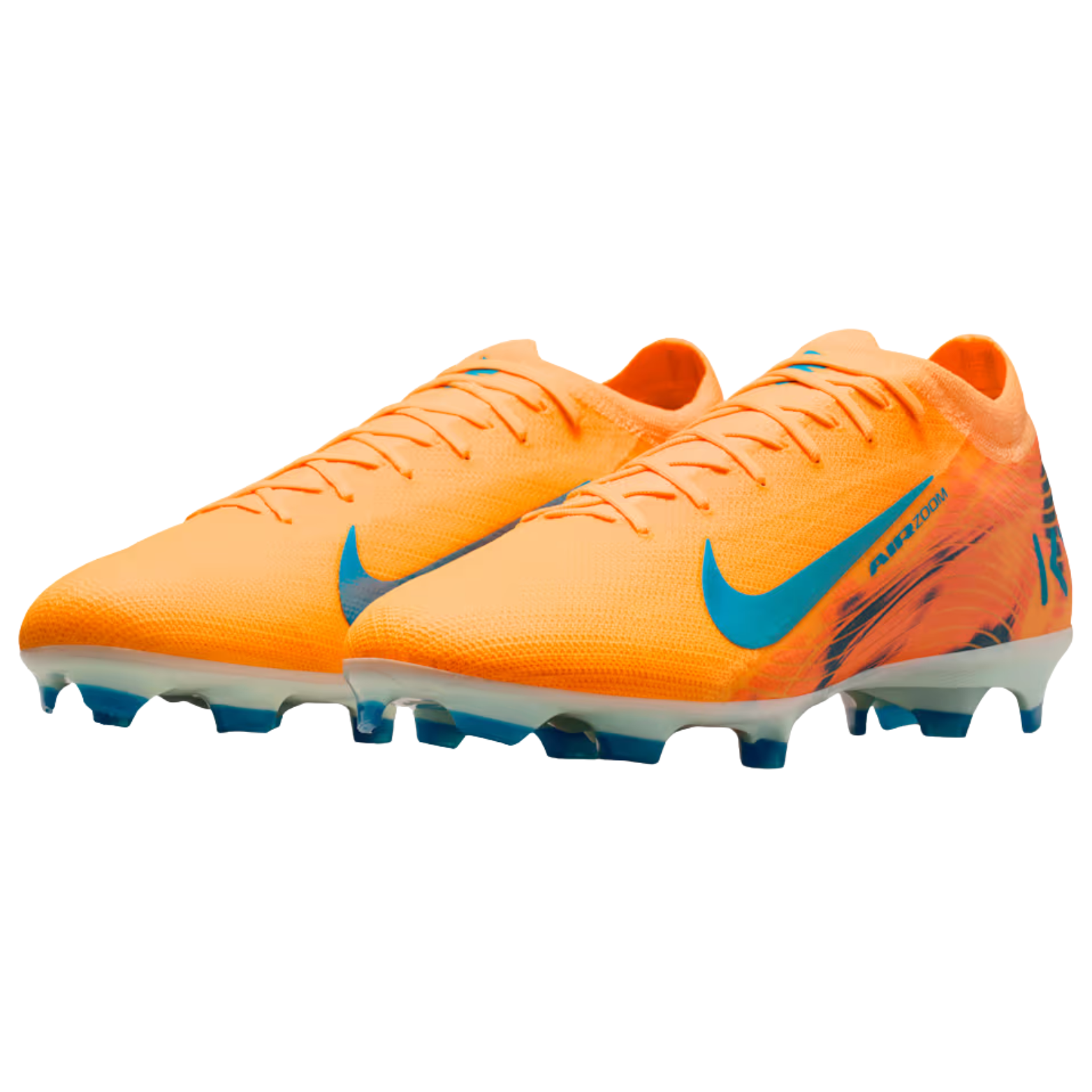 Nike Zoom Vapor 16 Pro KM Firm Ground Soccer Cleats (Melon Tint/Neo Turq-Igloo)