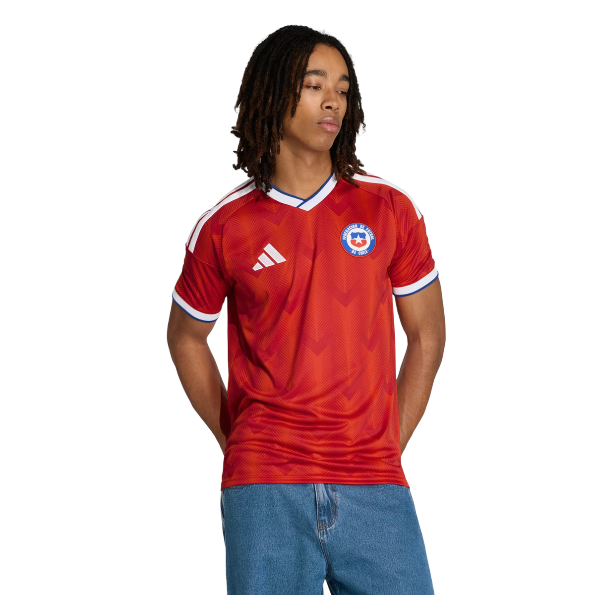 adidas Men's Chile 2026 Home Jersey (Active Red)