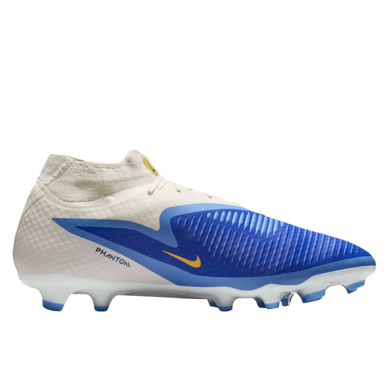 Nike Phantom 6 High Academy LV8 Firm Ground/Multi Ground Soccer Cleats (Racer Blue/Dark Obsidian)