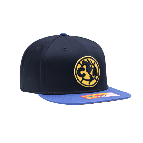 Fan Ink Club America Evolve Snapback Adjustable Hat (Navy/Blue)