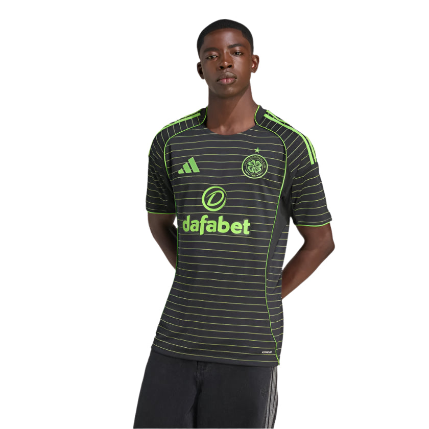 adidas Men's Celtic Away Jersey 25/26 (Black)