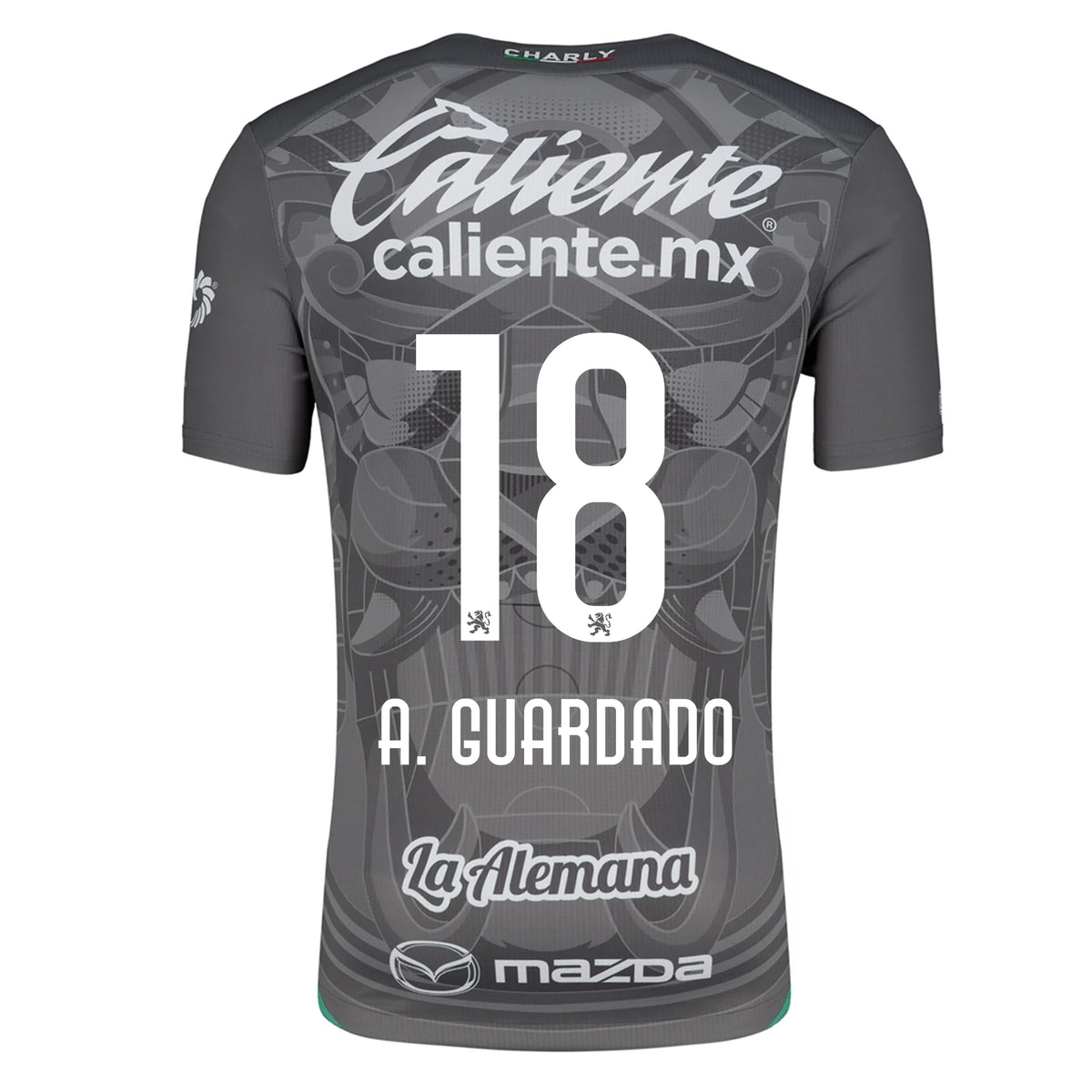 Charly Andres Guardado Leon Third Jersey 24/25 (Grey/Green)