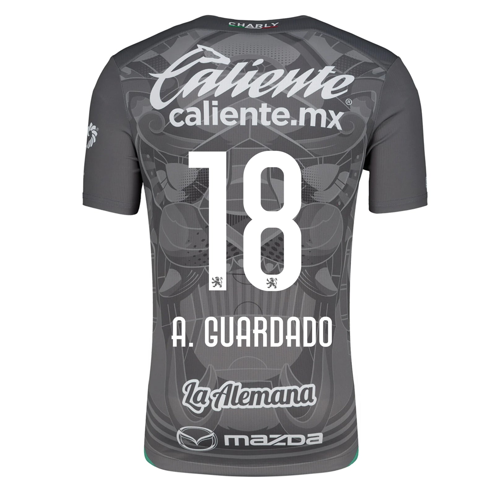Charly Andres Guardado Leon Third Jersey 24/25 (Grey/Green)