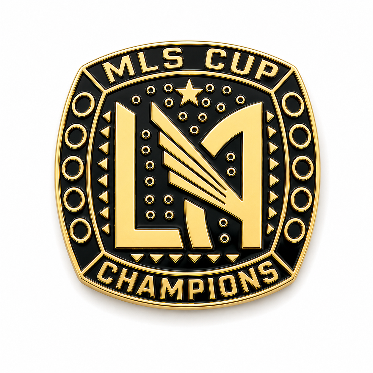 LAFC MLS Cup Champion Gold Enamel Pin