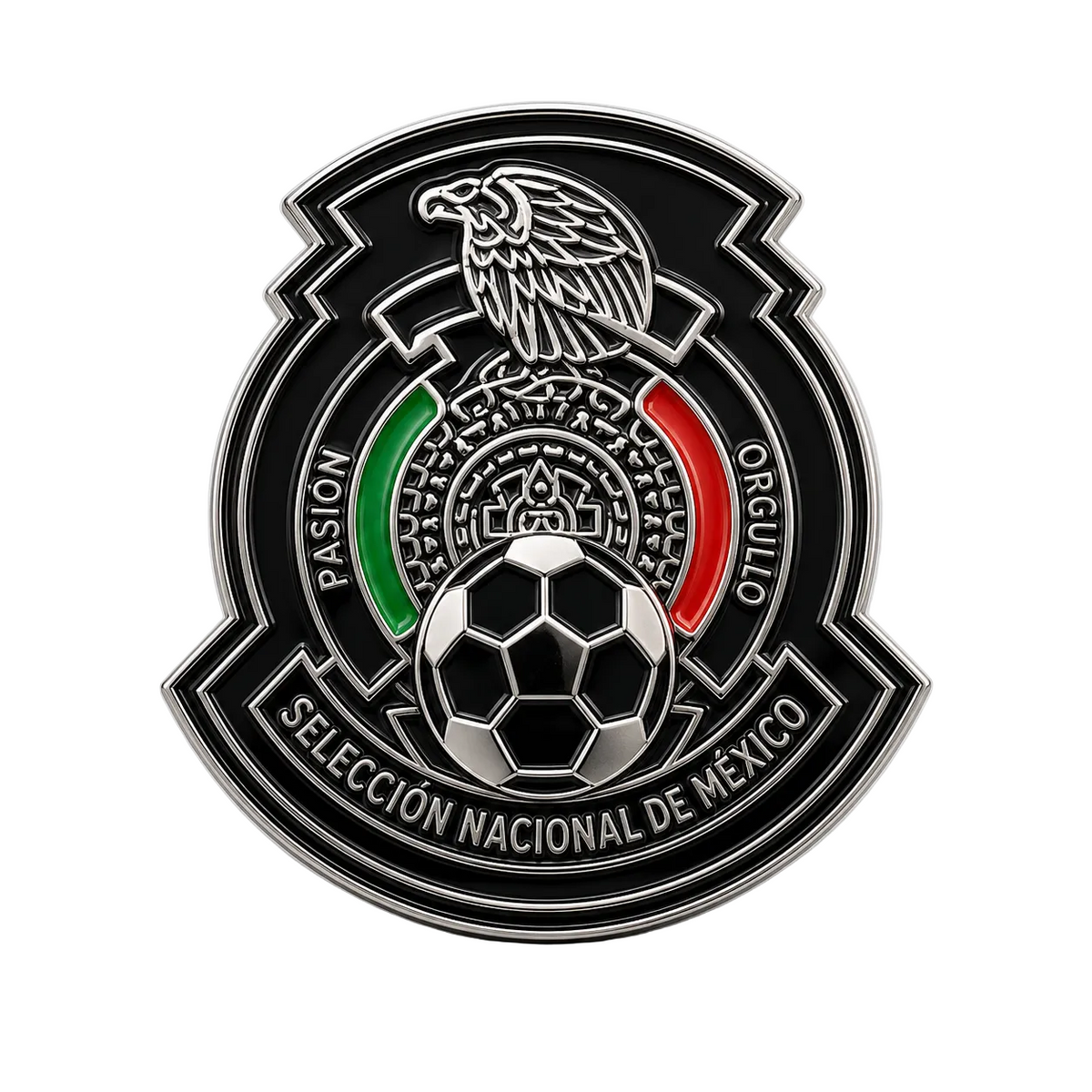 Mexico Black Enamel Pin