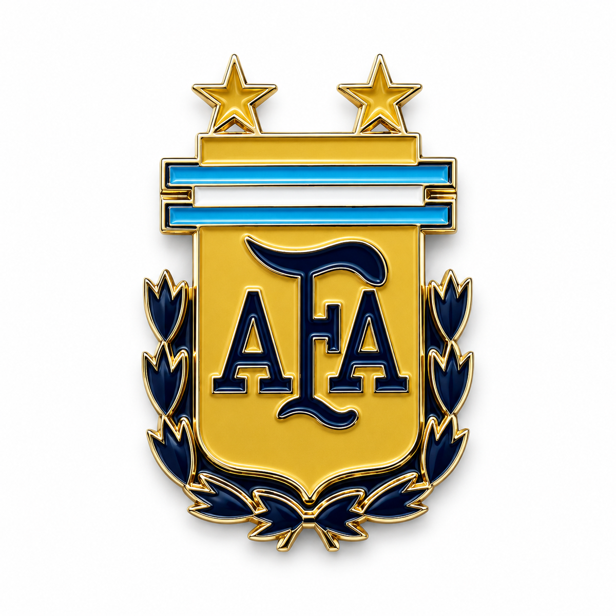Argentina National Team 2 Star Enamel Pin