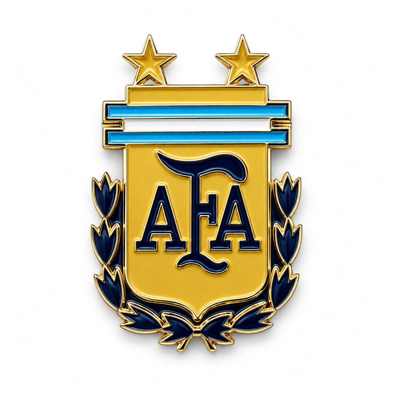 Argentina National Team 2 Star Enamel Pin