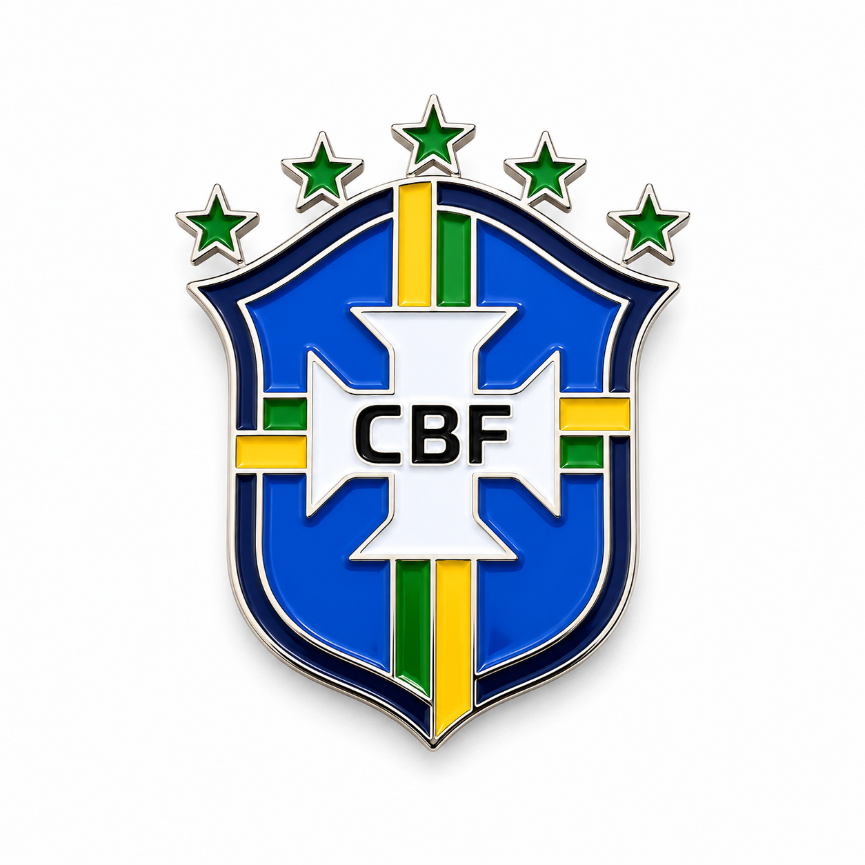 Brazil CBF National Team Logo Enamel Pin