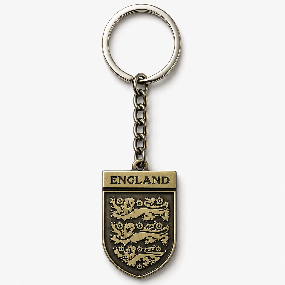 England National Team Metal Keychain