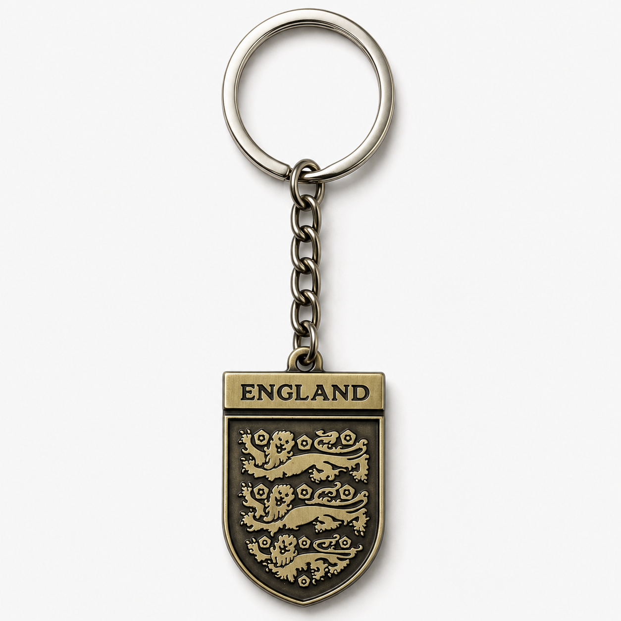 England National Team Metal Keychain
