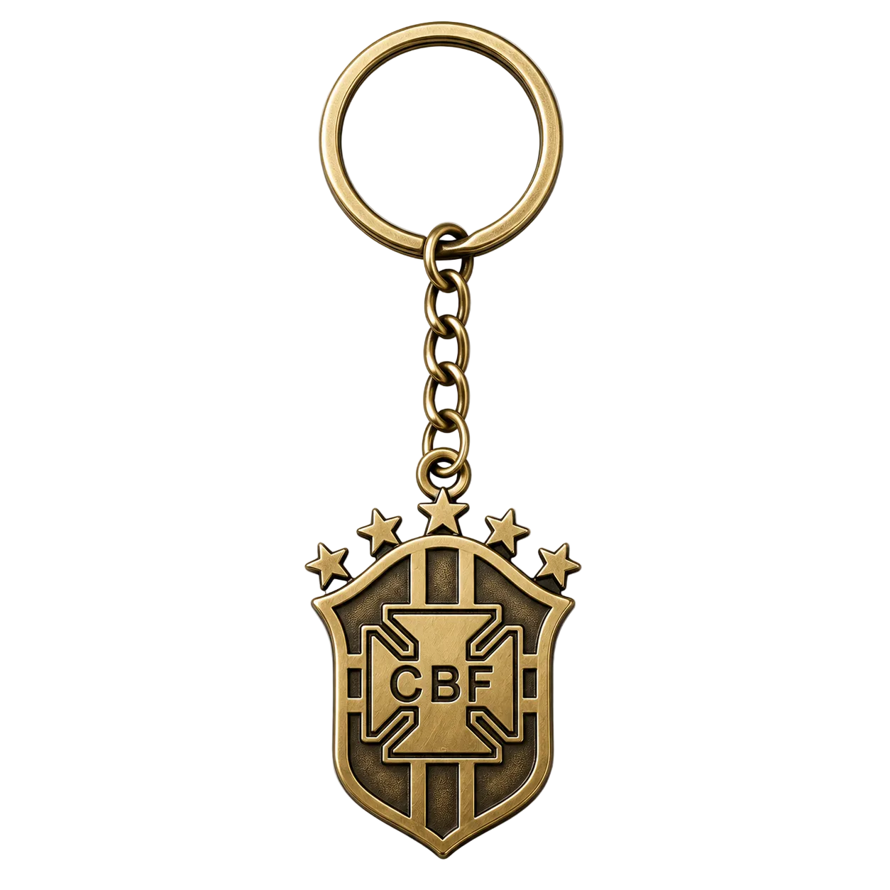 Brazil National Team Metal Keychain