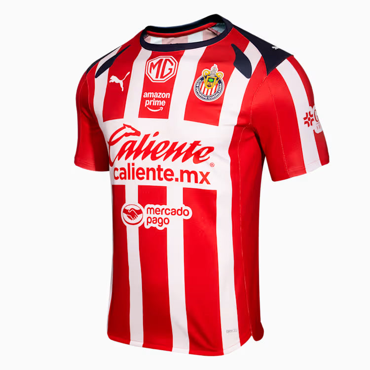 Puma Raul Rangel Men's Chivas De Guadalajara Home Jersey 25/26 (Puma Red/White)