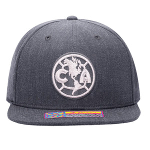 Fan Ink Club America Platinum Snapback Hat (Grey)