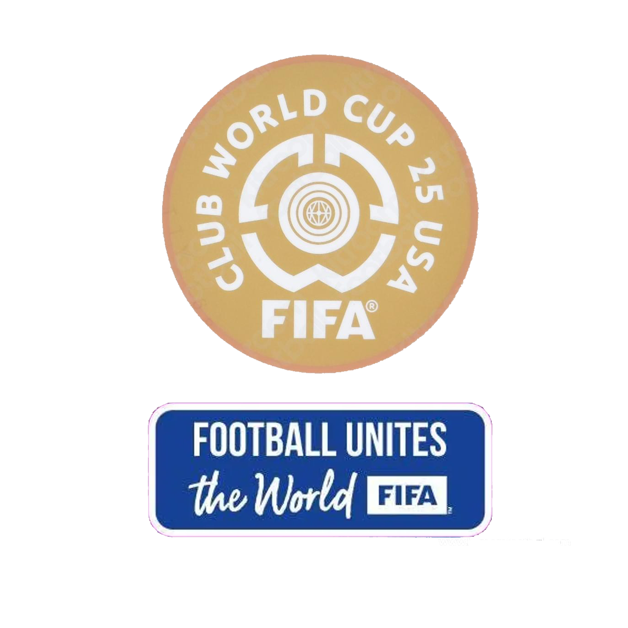 Club World Cup + Football Unites The World Patches 2025 (Light Colored Jerseys)