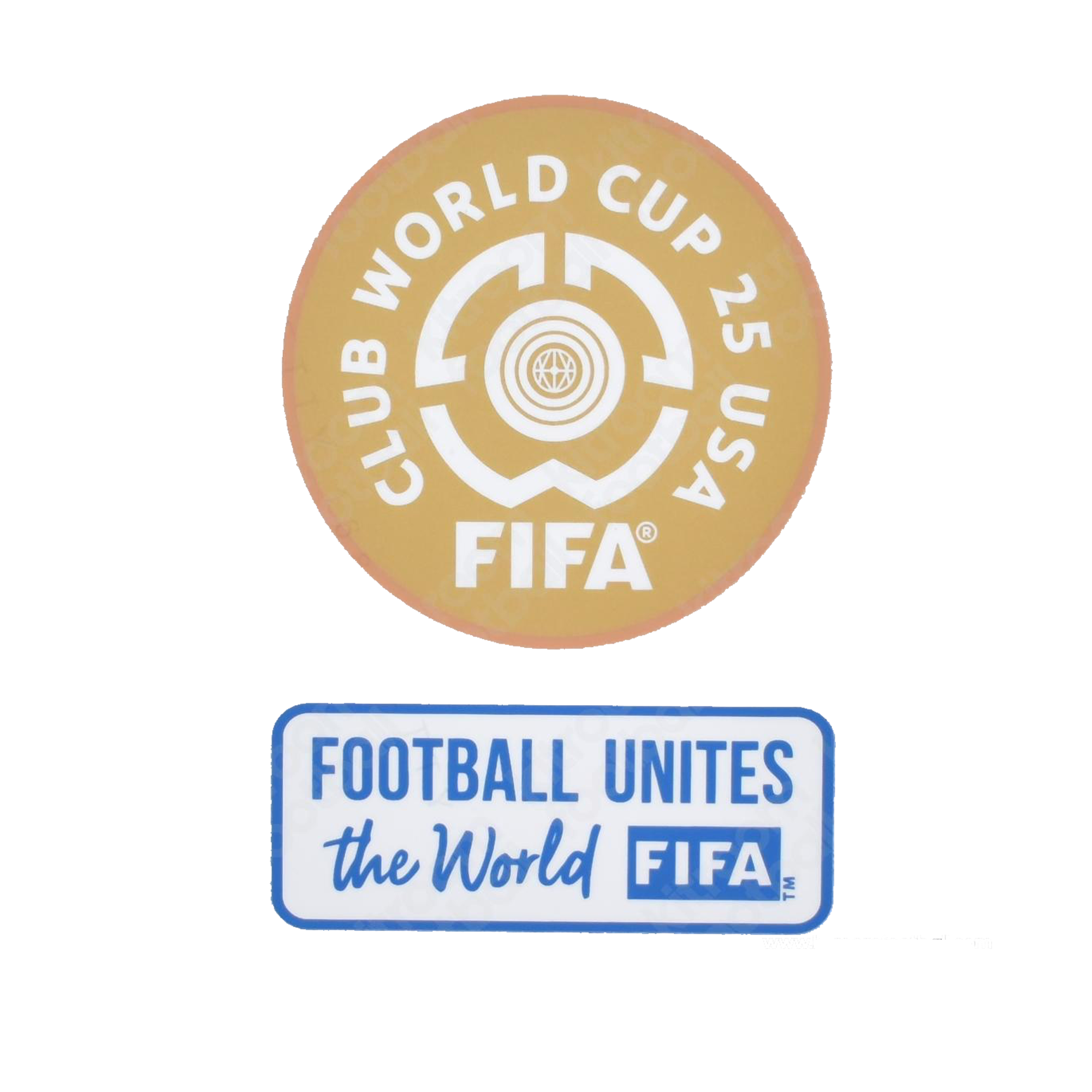 Club World Cup + Football Unites The World Patches 2025 (Dark Colored Jerseys)