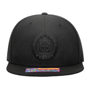 Fan Ink Cruz Azul Dusk Snapback Hat (Black/Black)