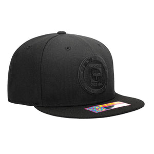 Fan Ink Cruz Azul Dusk Snapback Hat (Black/Black)