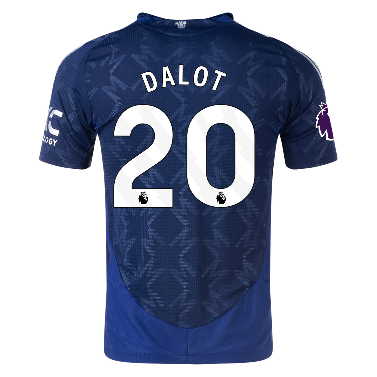 adidas Manchester United Authentic Diogo Dalot Away w/ EPL Patch 24/25 (Night Indigo)