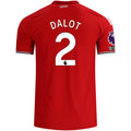 adidas Manchester United Authentic Diogo Dalot Home Jersey w/ EPL + No Room For Racism Patches 26/27 (Red)