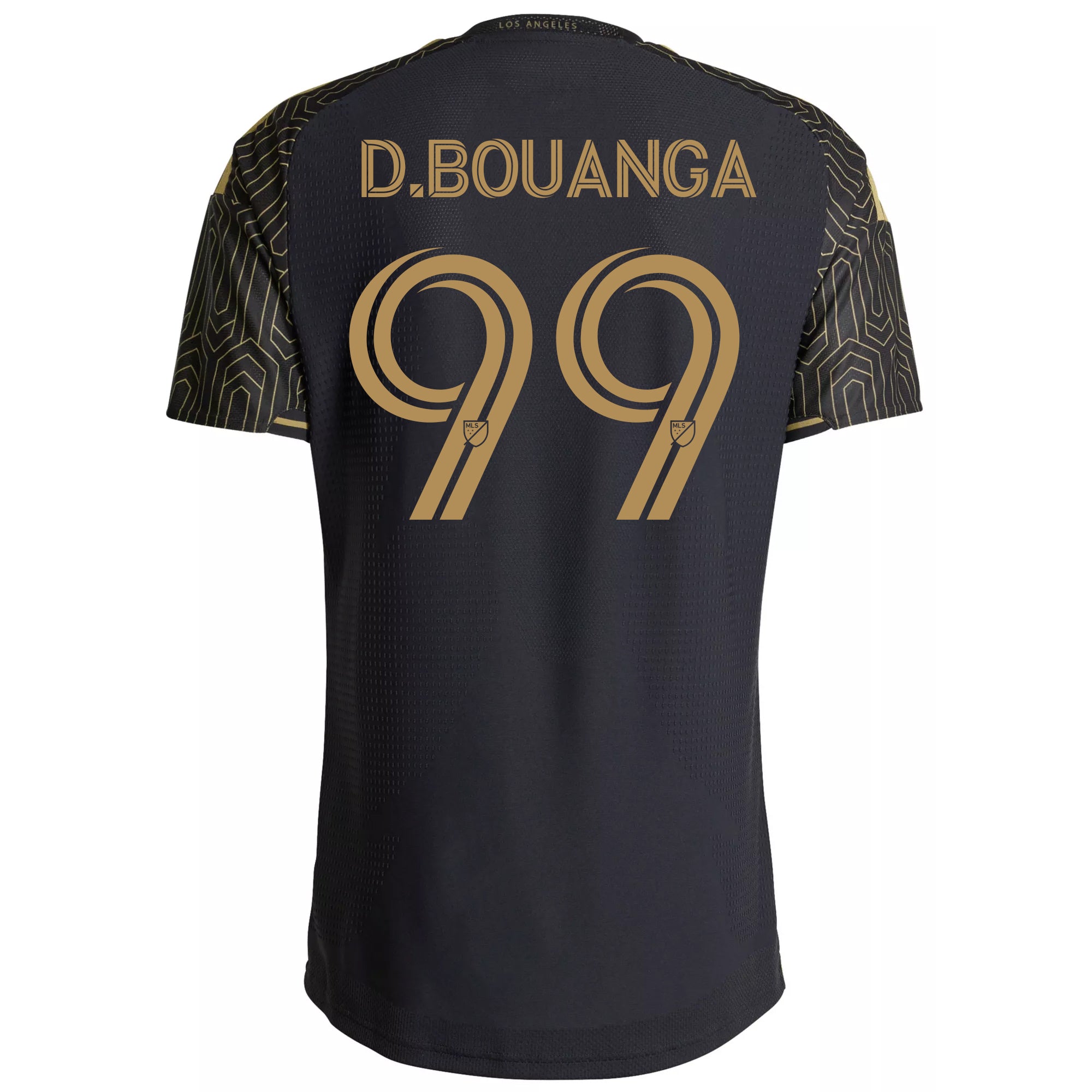 adidas Men's Bouanga LAFC Replica Home Jersey 26/27 (Black/Gold)