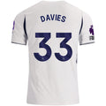Nike Mens Tottenham Hotspur Ben Davies Home Jersey w/ EPL + No Room For Racism 26/27 (White)