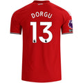 adidas Manchester United Authentic Patrick Dorgu Home Jersey w/ EPL + No Room For Racism Patches 26/27 (Red)