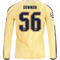 adidas Mens Arsenal Max Dowman Long Sleeve Third Jersey w/ Champions League Patches 26/27 (Yellow)