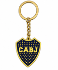 Boca Juniors Double Sided Metal Crest Keychain