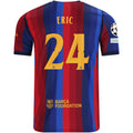 Nike Mens FC Barcelona Eric García Home Jersey w/ Champions League Patches 26/27 (Deep Garnet/Blue Void)