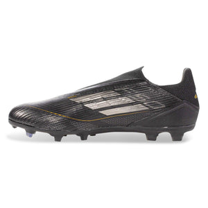 adidas F50 League Lacless FG/MG Soccer Cleats (Black/Iron Metallic)