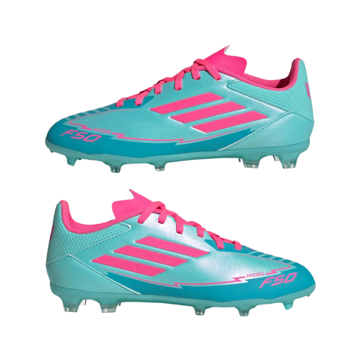 adidas Youth Jr. Messi F50 League FG/MG (Aqua/Lucid Pink)