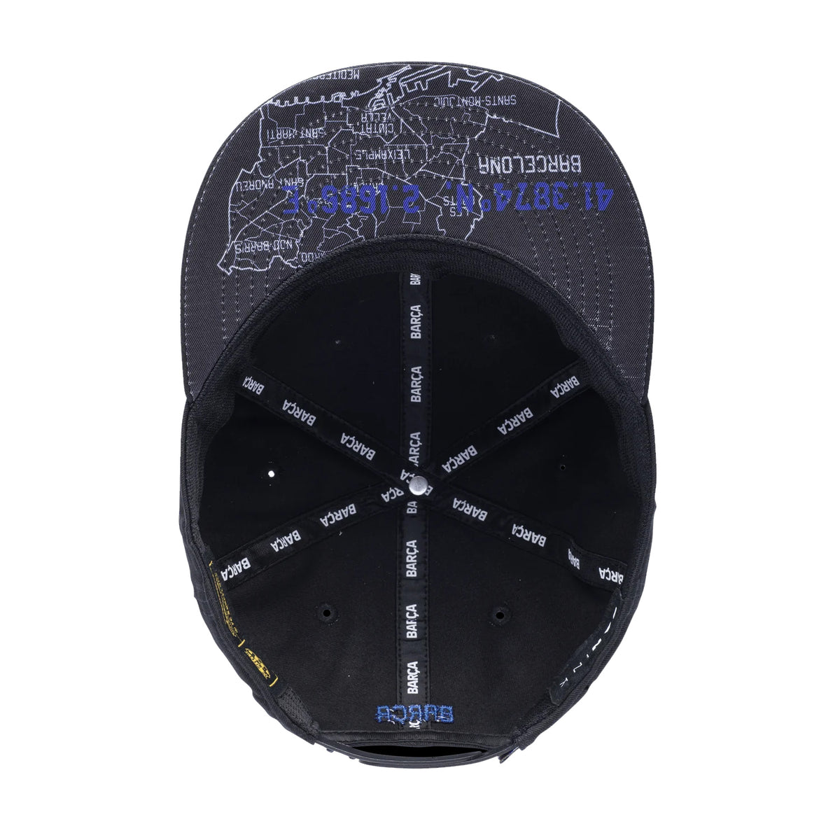 Fan Ink FC Barcelona Locale Snapback Hat (Black)