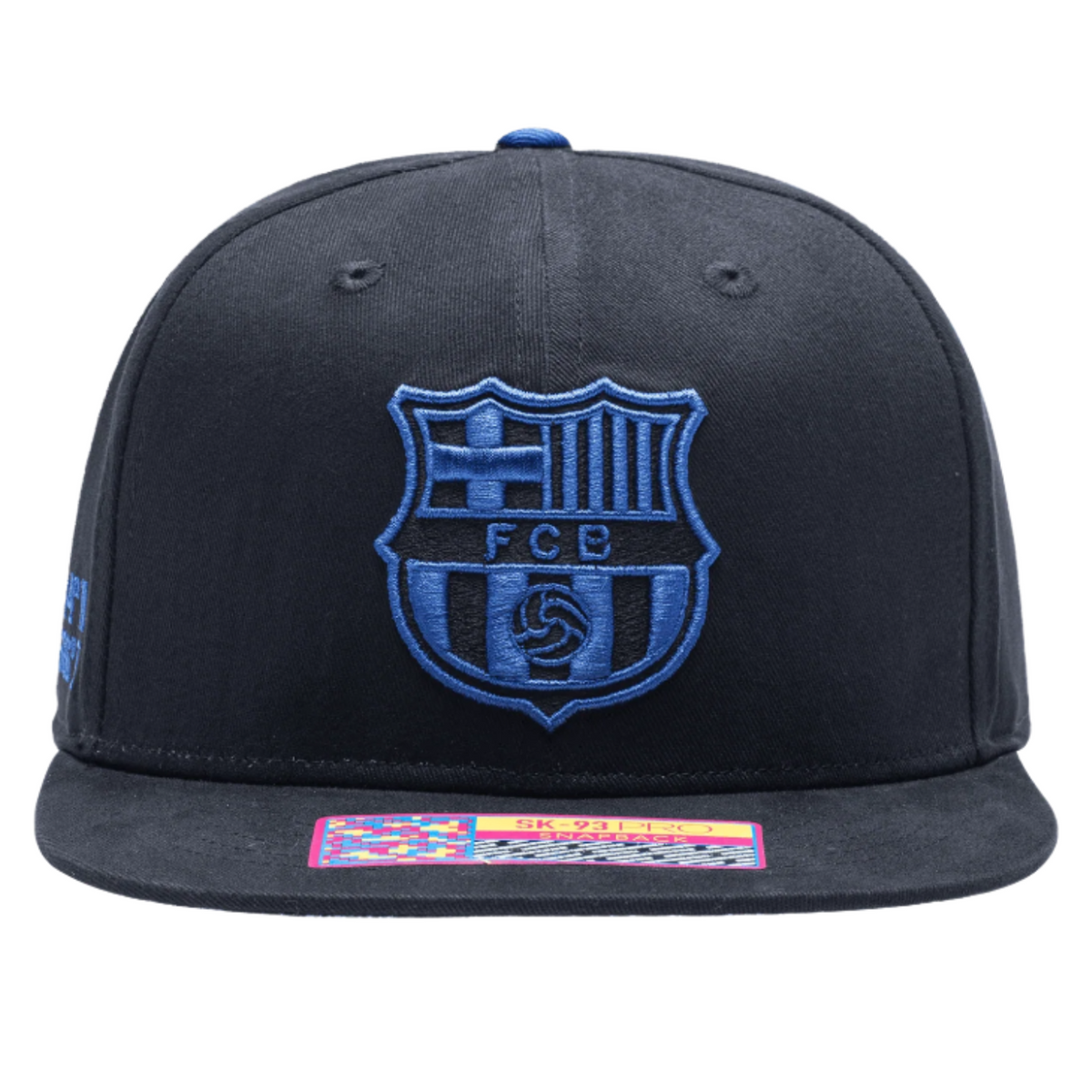 Fan Ink Manchester City Locale Snapback Adjustable Hat (Black/Blue)