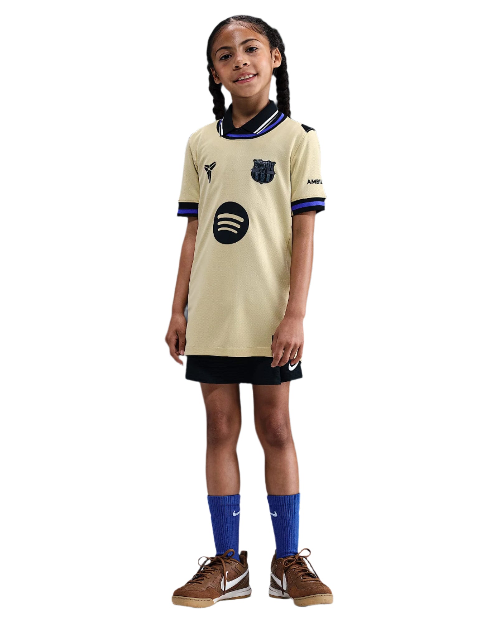 Nike Youth Lamine Yamal FC Barcelona Away Jersey 25/26 (Team Gold/Persian Violet/Black)