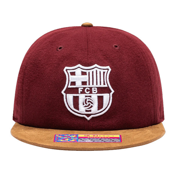 Fan Ink Barcelona Lafayette Snapback Hat (Burgundy) - Soccer Wearhouse