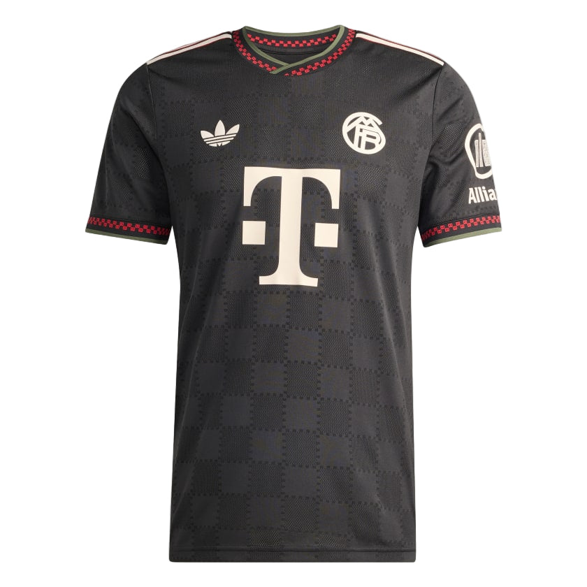 adidas Men's Bayern Munich 25/26 Authentic Third Jersey (Black/Olive Green)