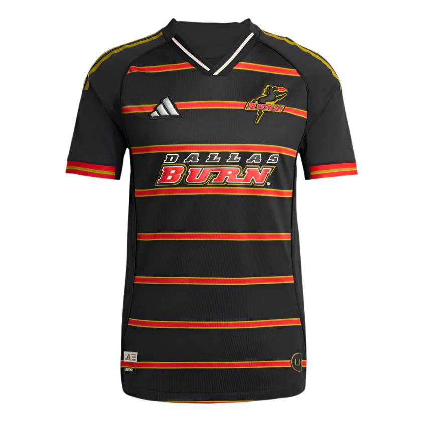 adidas Men's FC Dallas Burn Authentic Retro Third Jersey 25/26 (Black)