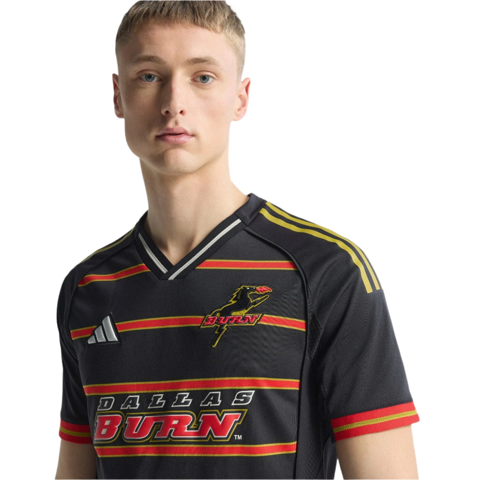 adidas Men's FC Dallas Burn Authentic Retro Third Jersey 25/26 (Black)