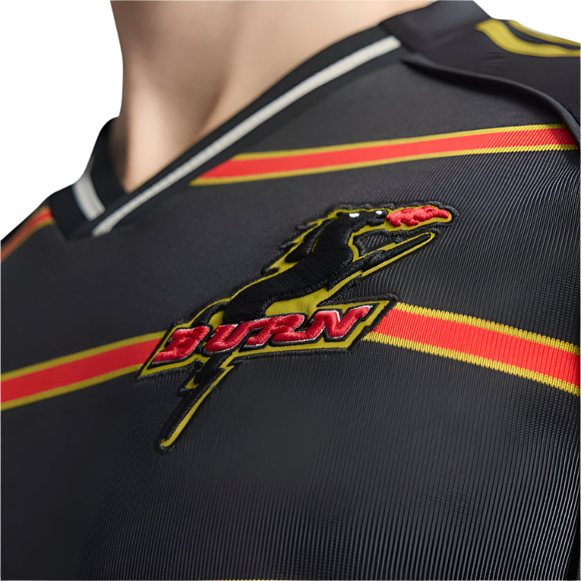 adidas Men's FC Dallas Burn Authentic Retro Third Jersey 25/26 (Black)