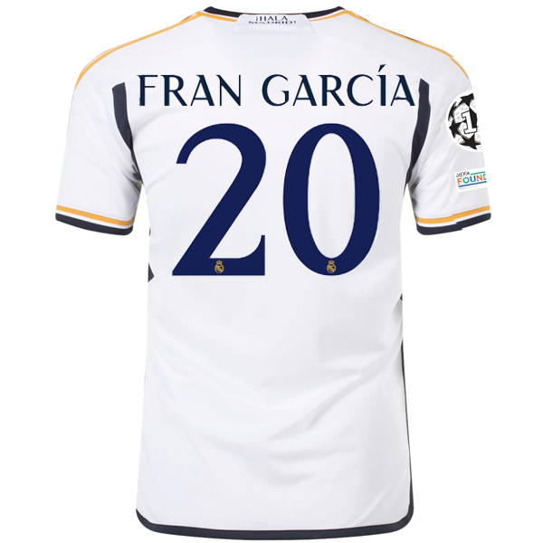 adidas Real Madrid Fran Garcia Home Jersey w Champions League