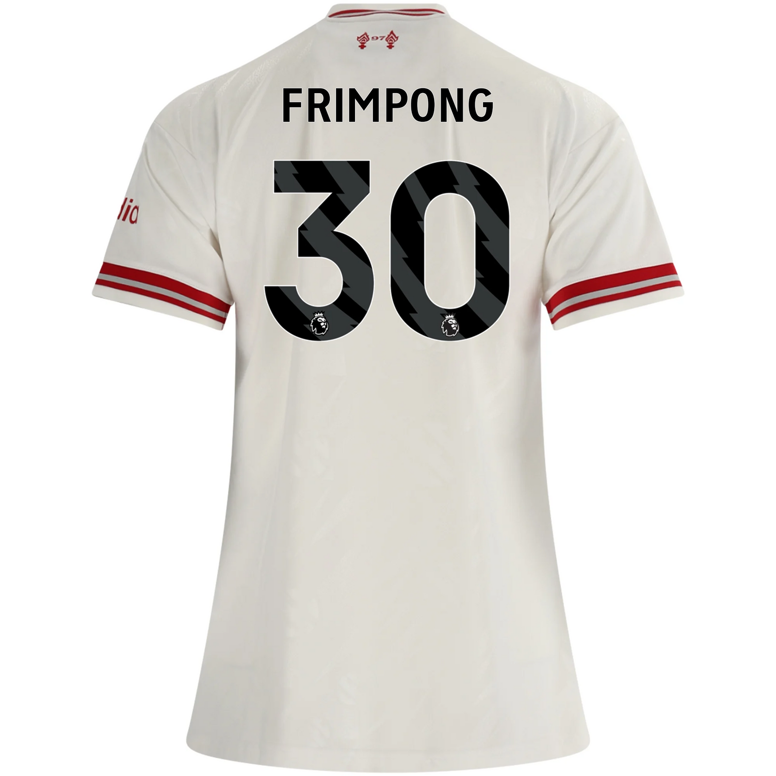 adidas Women’s Liverpool Jeremie Frimpong Away Jersey 26/27 (White/Red)