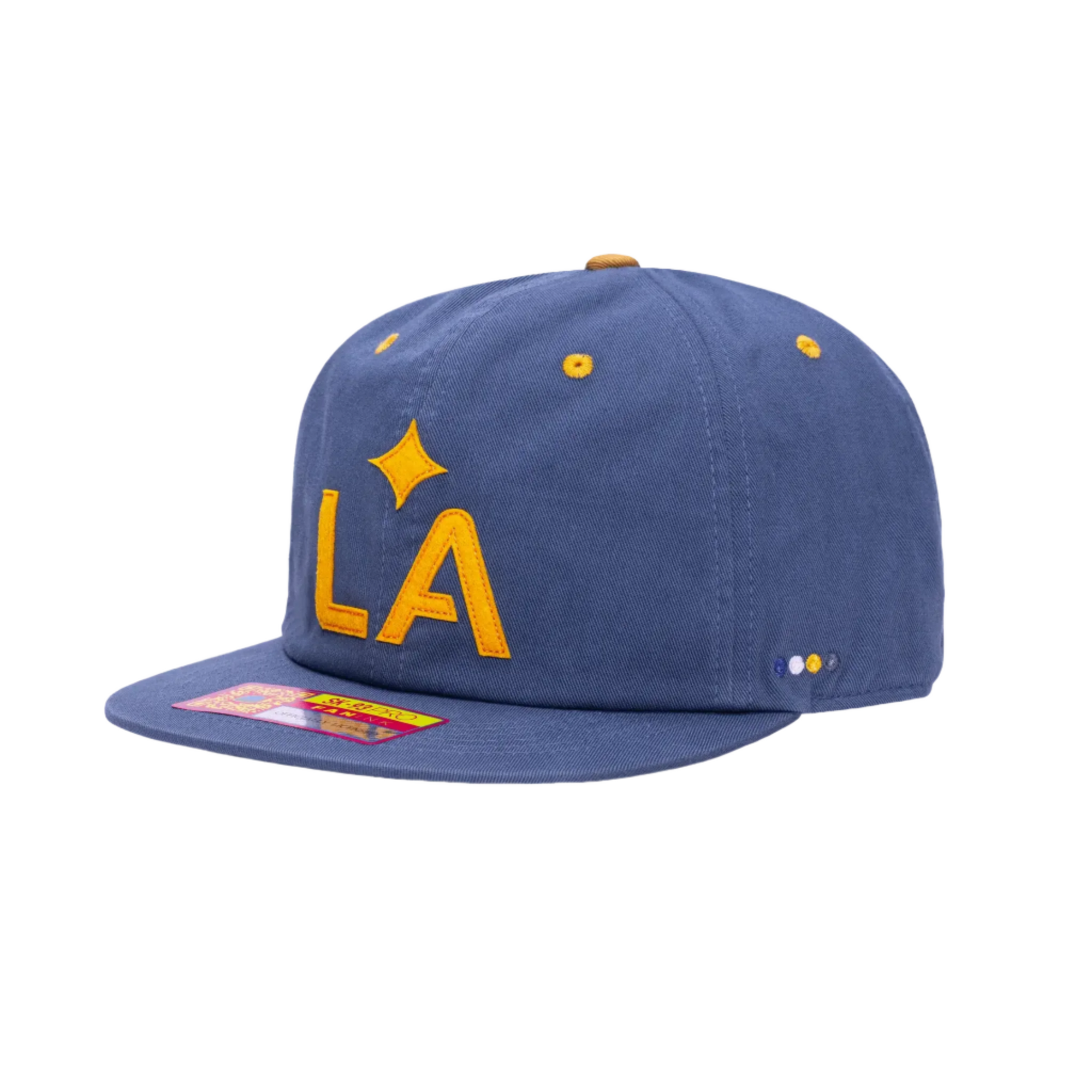 Fan Ink LA Galaxy Bankroll Coral Snapback Hat (Dark Blue)