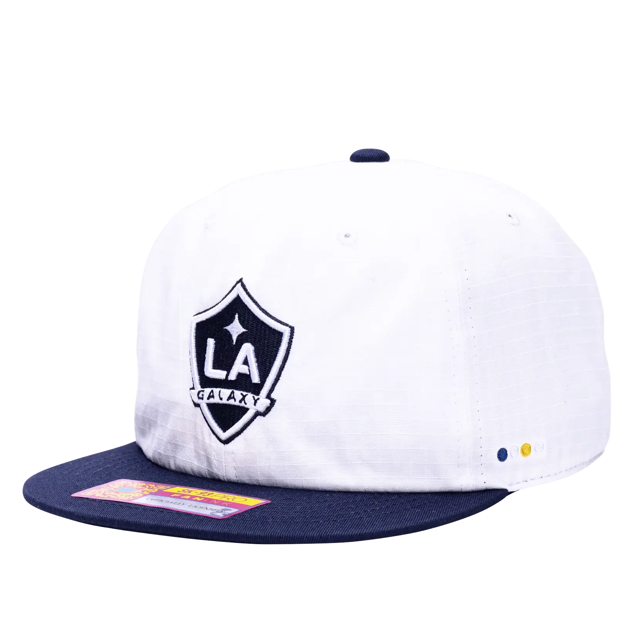 Fan Ink LA Galaxy Swingman Wax Snapback Hat (White/Navy)