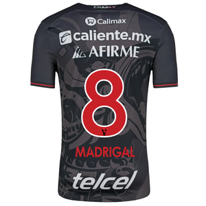 Charly Fernando Madrigal Xolos de Tijuana Third Jersey 24/25 (Black/Red)