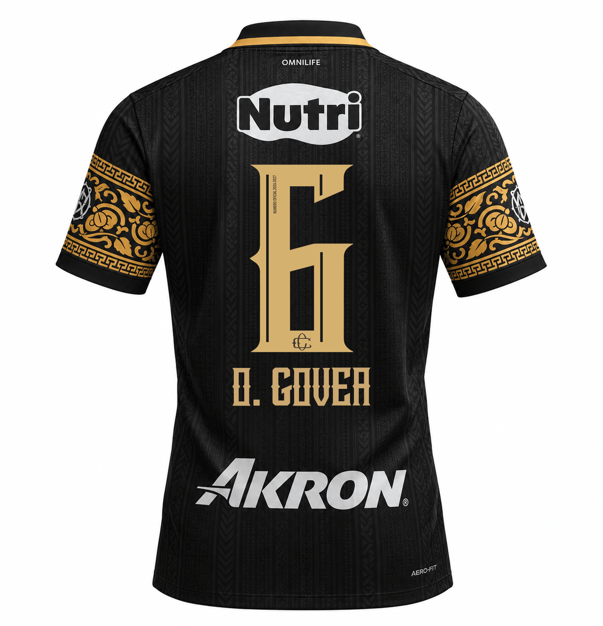 Nike Men's Chivas Guadalajara Omar Govea Match Authentic Third Jersey 26/27 (Black/Truly Gold)