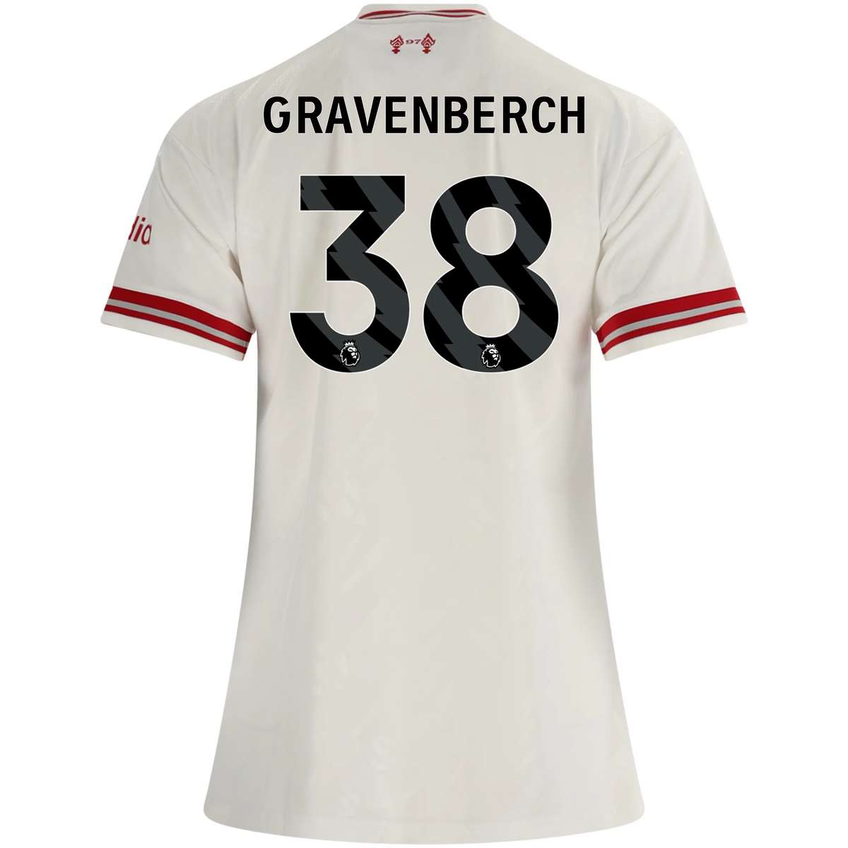 adidas Women’s Liverpool Ryan Gravenberch Away Jersey 26/27 (White/Red)