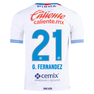 Pirma Gabriel Fernández Cruz Azul Away Jersey 24/25 (White/Blue)