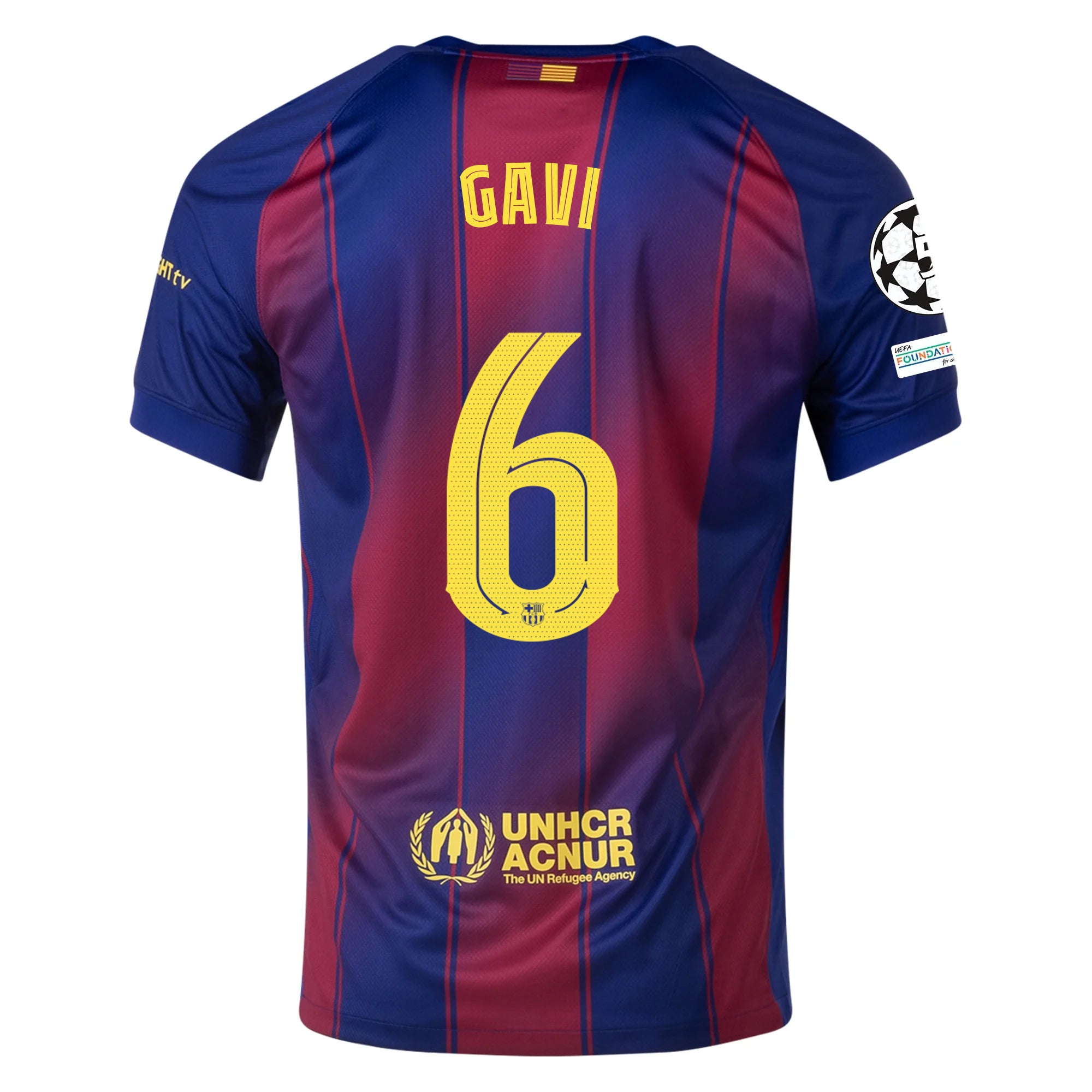 Nike Gavi FC Barcelona Home Jersey 25/26 w/ Champions League