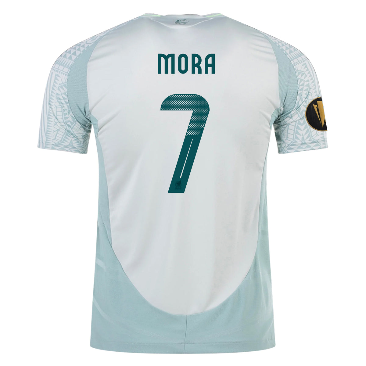 adidas Gilberto Mora Mexico Authentic Away Jersey 24/25 w/ Gold Cup 2025 Patches (Linen Green)